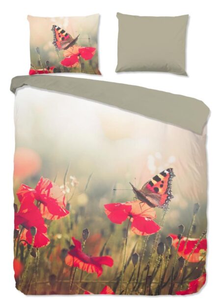 Good Morning Dekbedovertrek "Poppies" - Multi - (240x220 cm) - 100% Katoen