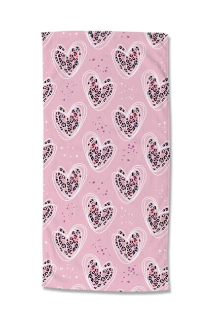 Good Morning Kinderstrandlaken "Femke" - Roze - (75x150 cm) - 100% Polyester