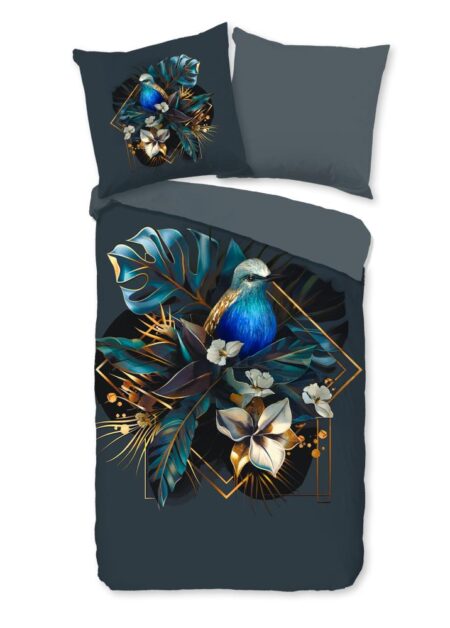Pure Dekbedovertrek "Larry" - Blauw - (200x200 cm) - 100% Polyester