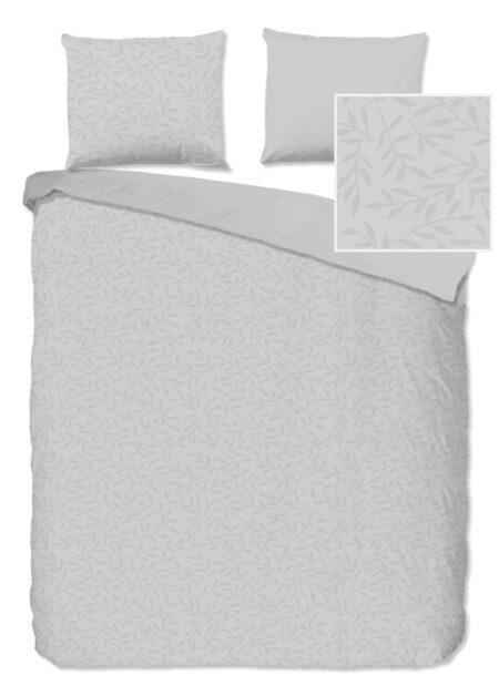 Pure Dekbedovertrek "Venlo" - Grijs - (240x220 cm) - 100% Polyester