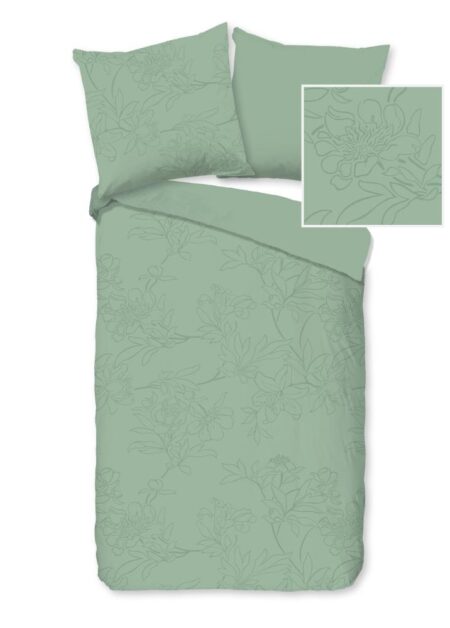 Pure Dekbedovertrek "Den Haag" - Groen - (200x200 cm) - 100% Polyester