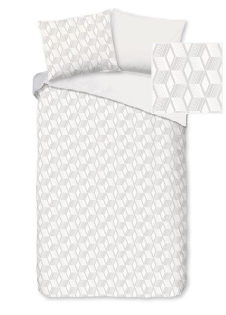 Pure Dekbedovertrek "Gouda" - Off-Wit - (140x220 cm) - 100% Polyester