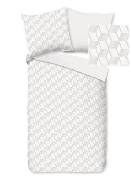 Pure Dekbedovertrek "Gouda" - Off-Wit - (135x200 cm) - 100% Polyester