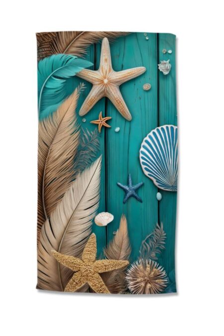 Good Morning Strandlaken "Bali" - Blauw - (100x180 cm) - 100% Polyester