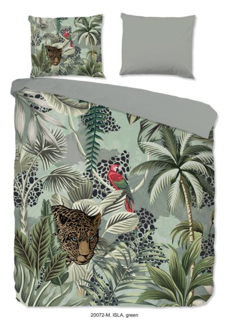 Pure Dekbedovertrek "Isla" - Groen - (240x220 cm) - 100% Polyester