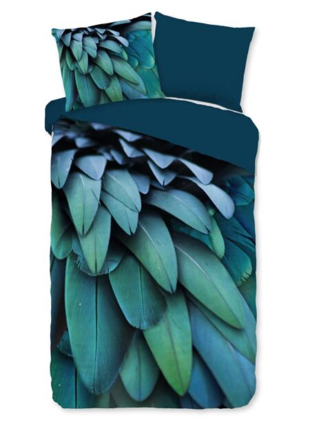 Pure Dekbedovertrek "Heather" - Blauw - (240x220 cm) - 100% Polyester