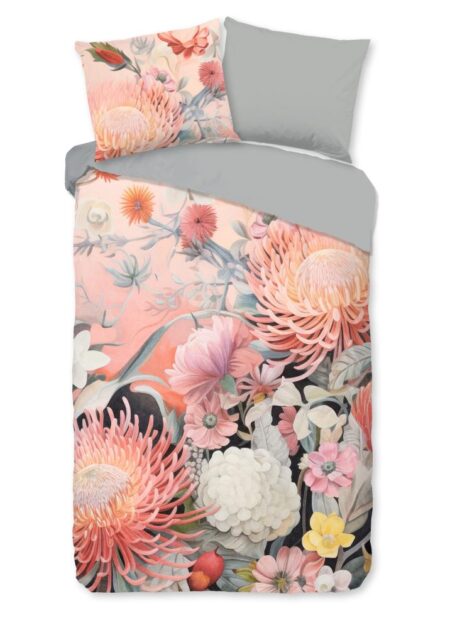 Good Morning Dekbedovertrek "Delphine" - Oranje - (140x220 cm) - 100% Katoen