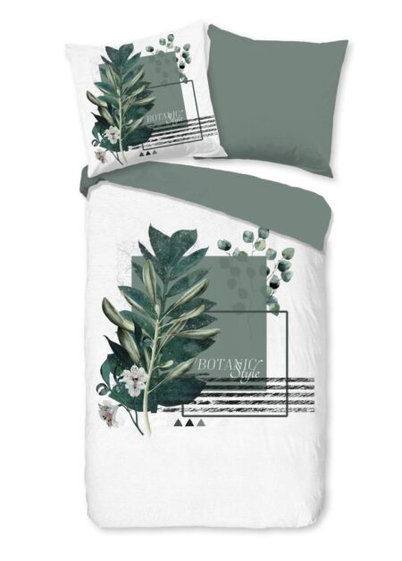 Pure Dekbedovertrek "Green Boho" - Groen - (155x220 cm) - 100% Polyester