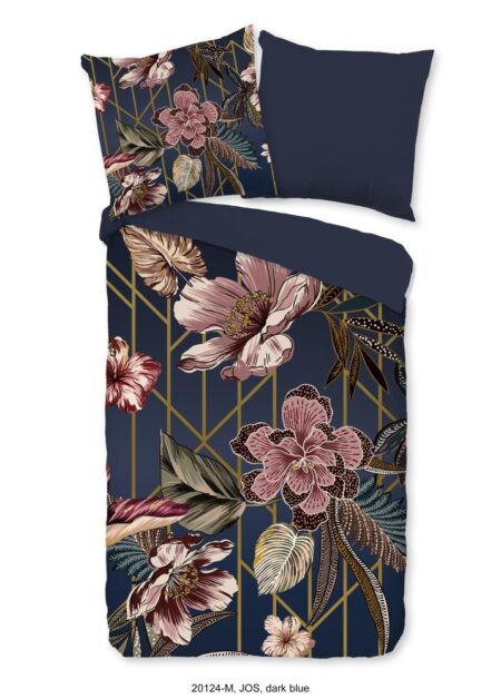 Pure Dekbedovertrek "Jos" - Blauw - (200x200 cm) - 100% Polyester