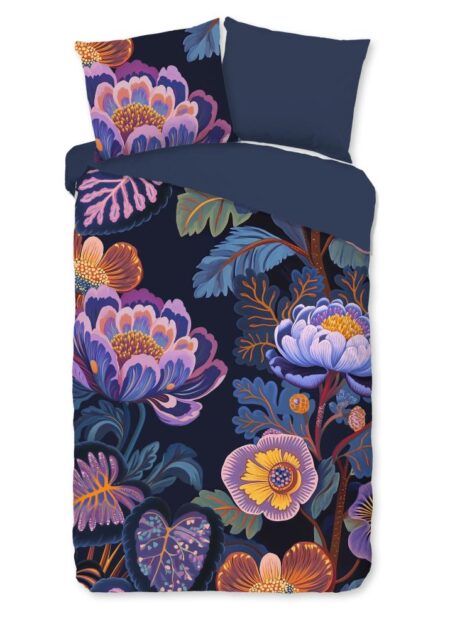 Pure Dekbedovertrek "Sharira" - Blauw - (140x220 cm) - 100% Polyester