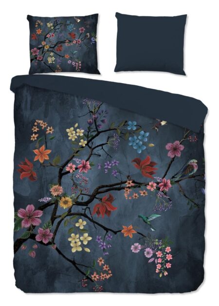Pure Dekbedovertrek "Arienne" - Blauw - (200x220 cm) - 100% Polyester