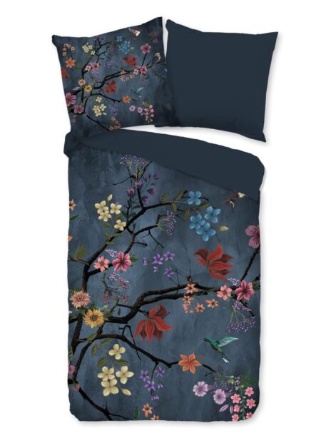 Pure Dekbedovertrek "Arienne" - Blauw - (200x200 cm) - 100% Polyester