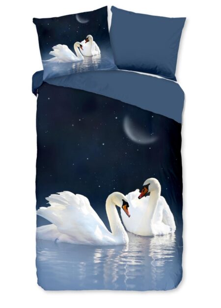 Pure Dekbedovertrek "Share" - Blauw - (140x220 cm) - 100% Polyester