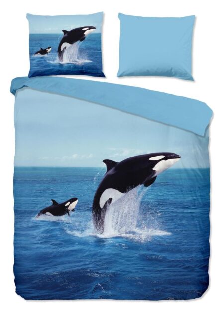 Pure Dekbedovertrek "Orca" - Blauw - (240x220 cm) - 100% Polyester