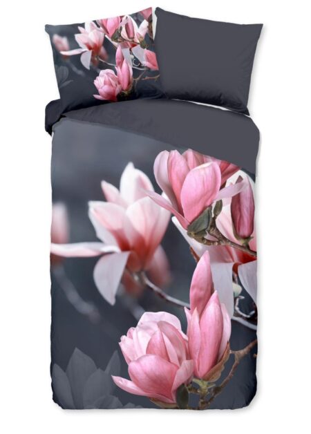 Pure Dekbedovertrek "Macy" - Grijs - (140x220 cm) - 100% Polyester