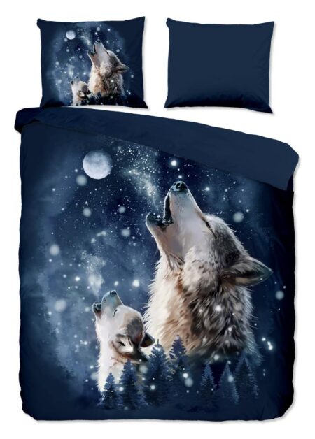 Pure Dekbedovertrek "Moon" - Blauw - (240x220 cm) - 100% Polyester