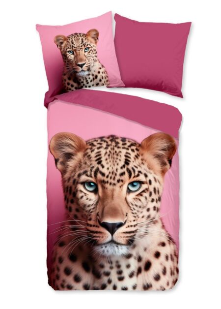 Pure Dekbedovertrek "Leona" - Roze - (155x220 cm) - 100% Polyester