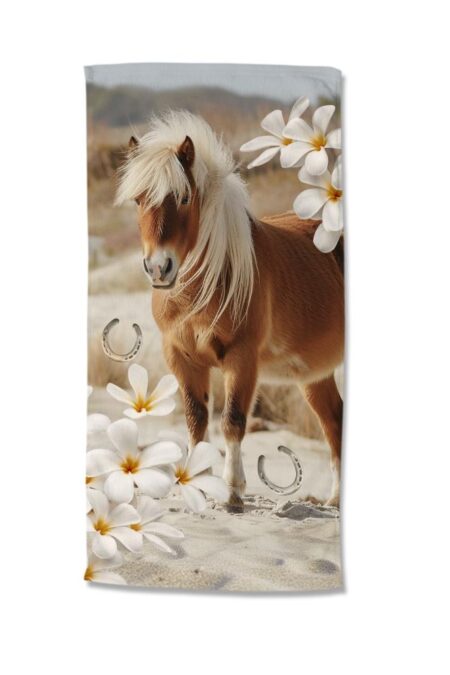 Good Morning Kinderstrandlaken "Fabi" - Bruin - (75x150 cm) - 100% Polyester