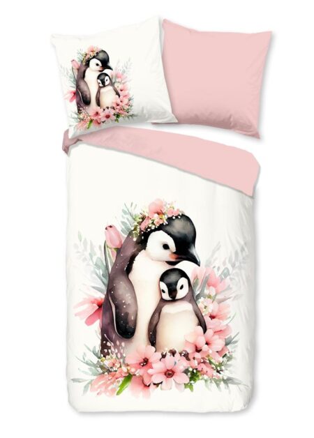 Good Morning Kinderdekbedovertrek "Penny" - Roze - (135x200 cm) - 100% Katoen