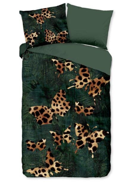 Pure Dekbedovertrek "Lido" - Groen - (140x220 cm) - 100% Polyester