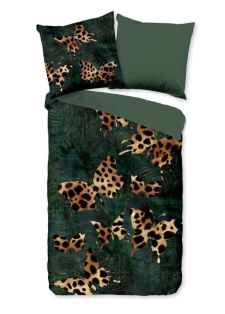 Pure Dekbedovertrek "Lido" - Groen - (200x200 cm) - 100% Polyester