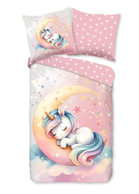 Good Morning Kinderdekbedovertrek "Molly" - Roze - (135x200 cm) - 100% Katoen