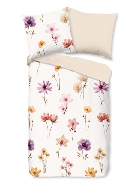 Pure Dekbedovertrek "Duvre" - Off-Wit - (135x200 cm) - 100% Polyester