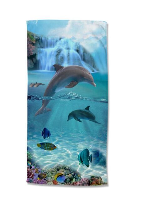Good Morning Kinderstrandlaken "Will" - Blauw - (75x150 cm) - 100% Polyester