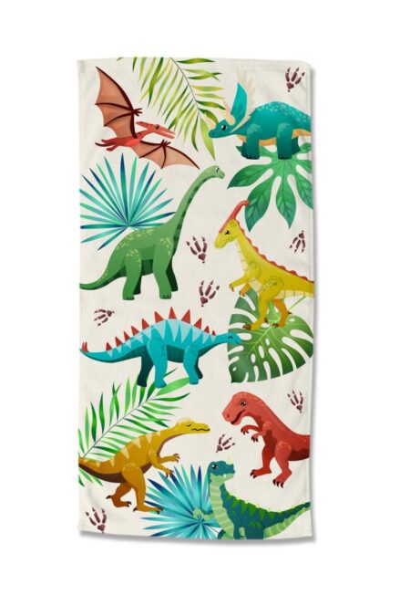 Good Morning Kinderstrandlaken "Dinos" - Multi - (75x150 cm) - 100% Polyester