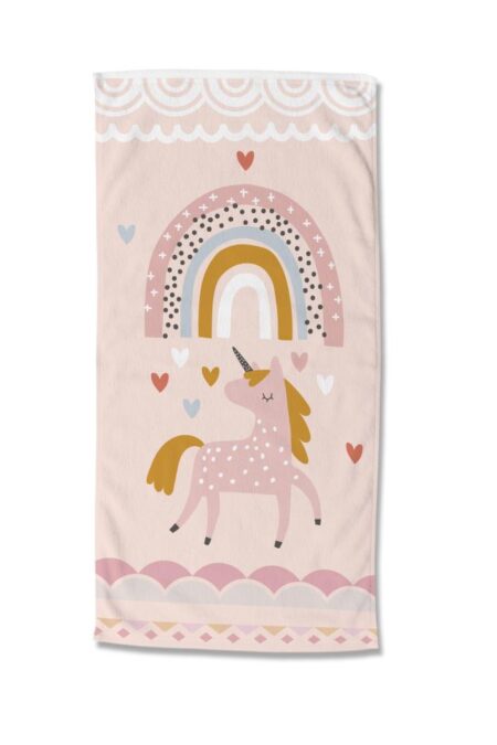 Good Morning Kinderstrandlaken "Unilove" - Multi - (75x150 cm) - 100% Polyester