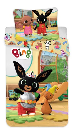 Bing en flop dreumesdekbedovertrek Play - 100 x 135 cm - Multi