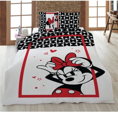 Disney Minnie Mouse Confident Dekbedovertrek - Eenpersoons - 135 x 200 cm - katoen
