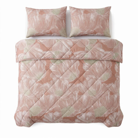 Dreamhouse Lazy dekbed Veer Terrcacotta Met Kussenslopen 240 x 220 cm