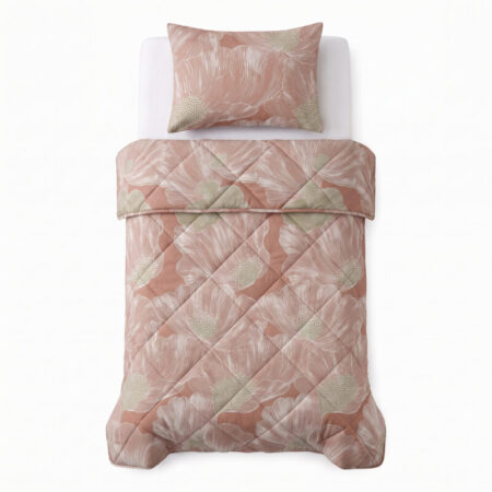 Dreamhouse Lazy dekbed Veer Terrcacotta Met kussensloop 140 x 220 cm