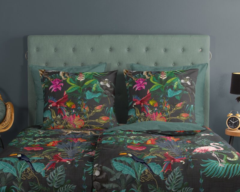 Good Morning Dekbedovertrek "jungleprint" - Multi - (135x200 cm) - Katoen - Afbeelding 3