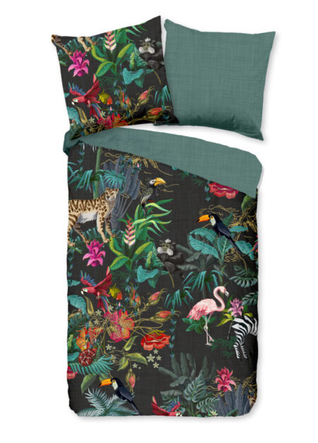 Good Morning Dekbedovertrek "jungleprint" - Multi - (135x200 cm) - Katoen