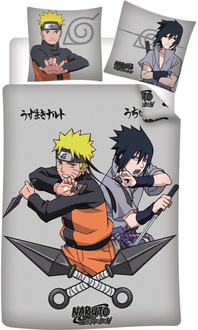 Naruto Weapons dekbedovertrek eenpersoons 140 x 200 cm Katoen