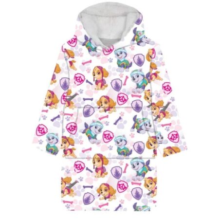 Paw Patrol hoodie poncho Skye en Everest wit 7 - 14 jaar - polyester