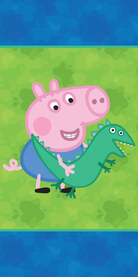 Peppa Pig handdoek Dino 70 x 140 cm