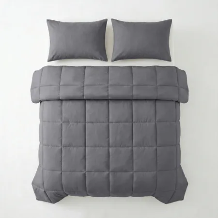 Primaviera Deluxe Lazy Dekbed Percale Antraciet 240 x 220 cm