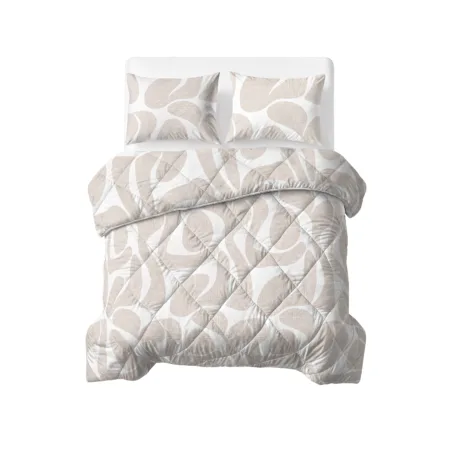 Sleeptime Lazy Dekbed Kello Taupe/Zand 240 x 200 Met Kussenslopen cm