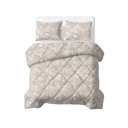 Sleeptime Lazy Dekbed Neva Taupe/Zand 200 x 200 Met Kussenslopen cm