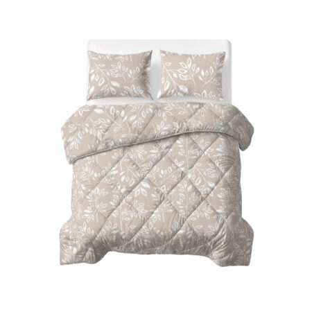 Sleeptime Lazy Dekbed Neva Taupe/Zand 240 x 200 Met Kussenslopen cm
