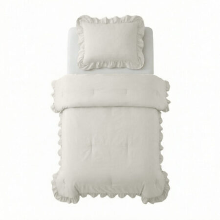 Sleeptime Lazy Dekbed Ruffles Gebroken Wit 140 x 200 cm