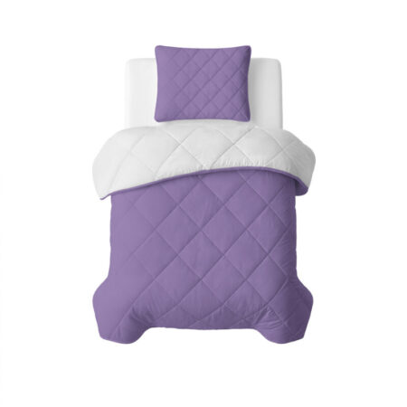 Sleeptime Lazy Dekbed Uni Beige - Lavendel 140 x 200 Met Kussensloop cm