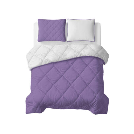 Sleeptime Lazy Dekbed Uni Beige - Lavendel 240 x 200 Met Kussenslopen cm