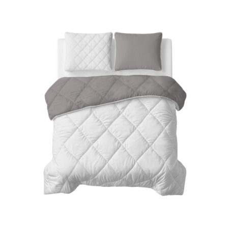 Sleeptime Lazy Dekbed Uni Beige - Taupe/Grijs 240 x 200 Met Kussenslopen cm