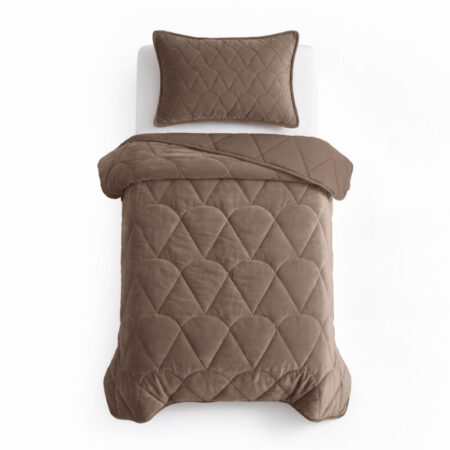 Sleeptime Lazy Dekbed Velvet Taupe/Bruin 140 x 200 Met Kussensloop cm