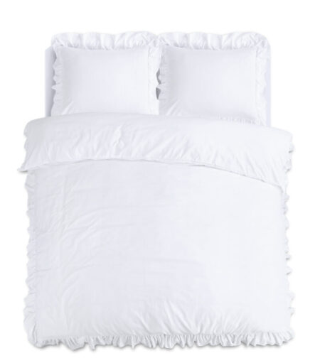 Sleeptime Ruffles Wit 200 x 200/220 cm