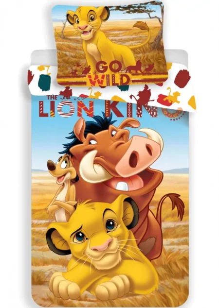 The Lion King peuterdekbedovertrek Simba, Timon en Pumba - 100 x 135 cm - Katoen